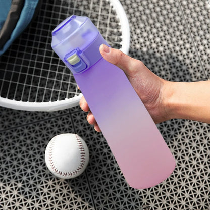 Sports Water Bottle with Straw & Flavor Pods