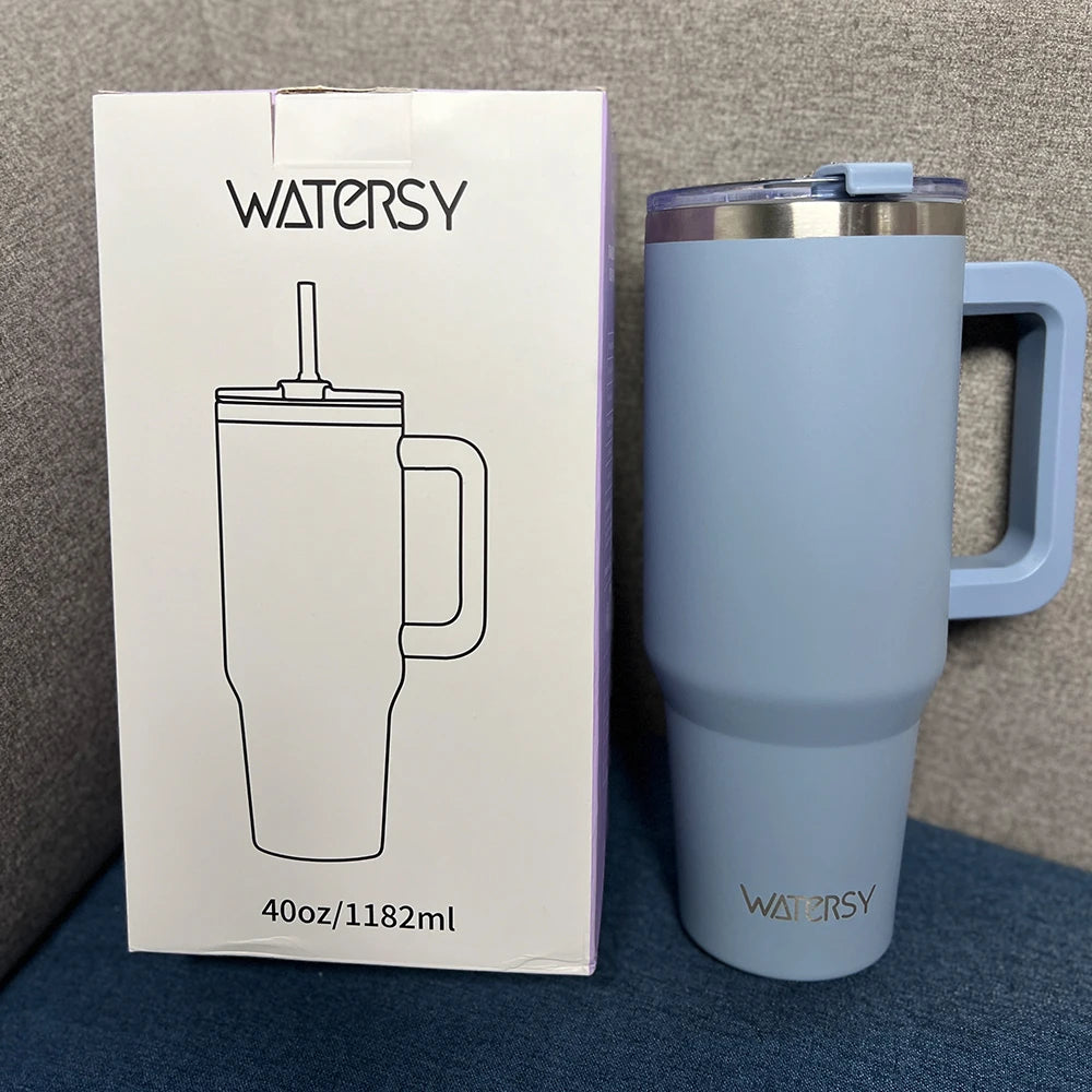 20/30/40oz Stainless Steel Insulated Tumbler with Handle