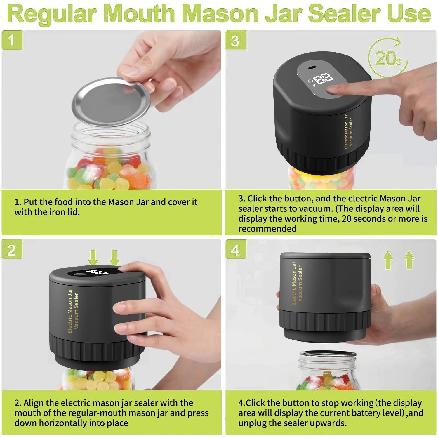 Divitex™ Electric Jar Vacuum Sealer