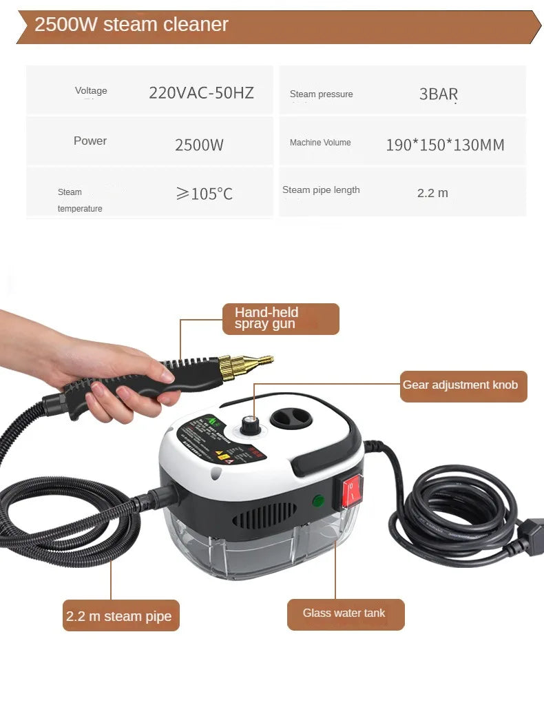 Divitex™ High-Pressure Household Steam Cleaner