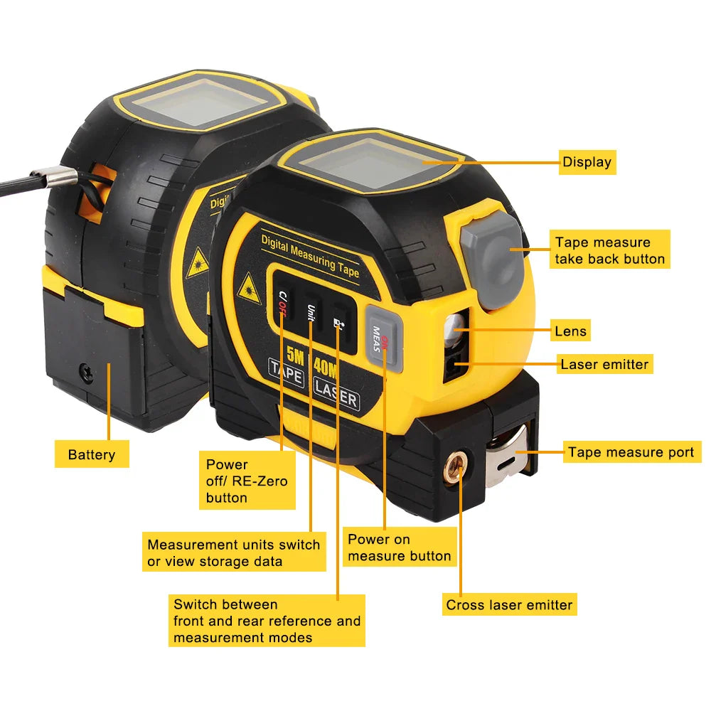 Divitex™ 3-In-1 Digital Tape Measure