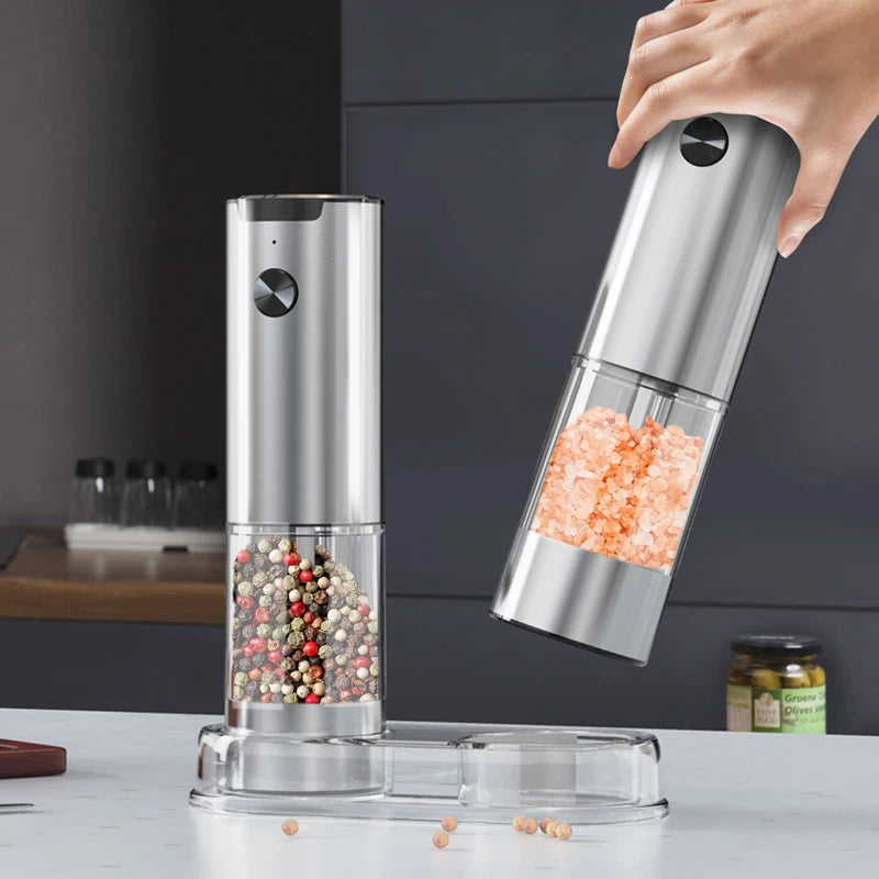 Smart Electric Salt and Pepper Grinder Set (2 pcs)