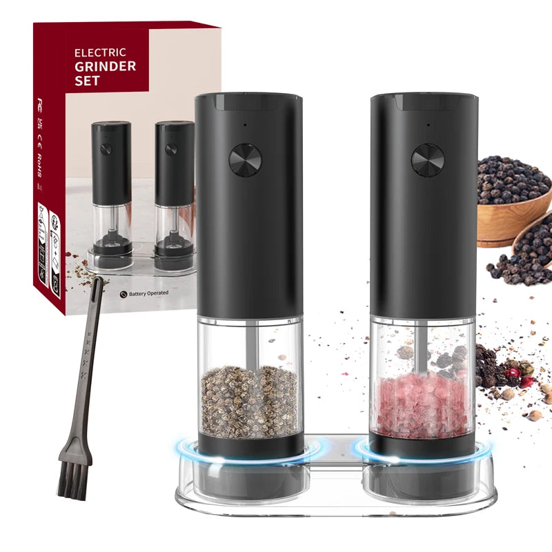 Smart Electric Salt and Pepper Grinder Set (2 pcs)