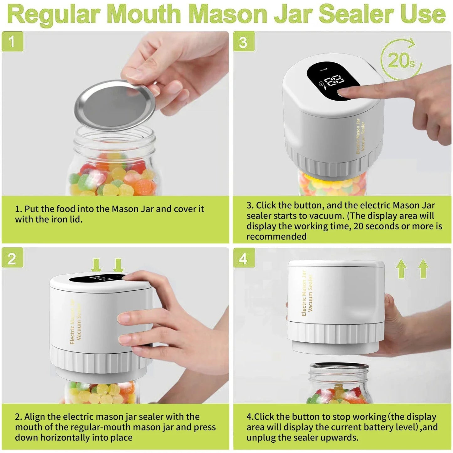 Divitex™ Electric Jar Vacuum Sealer