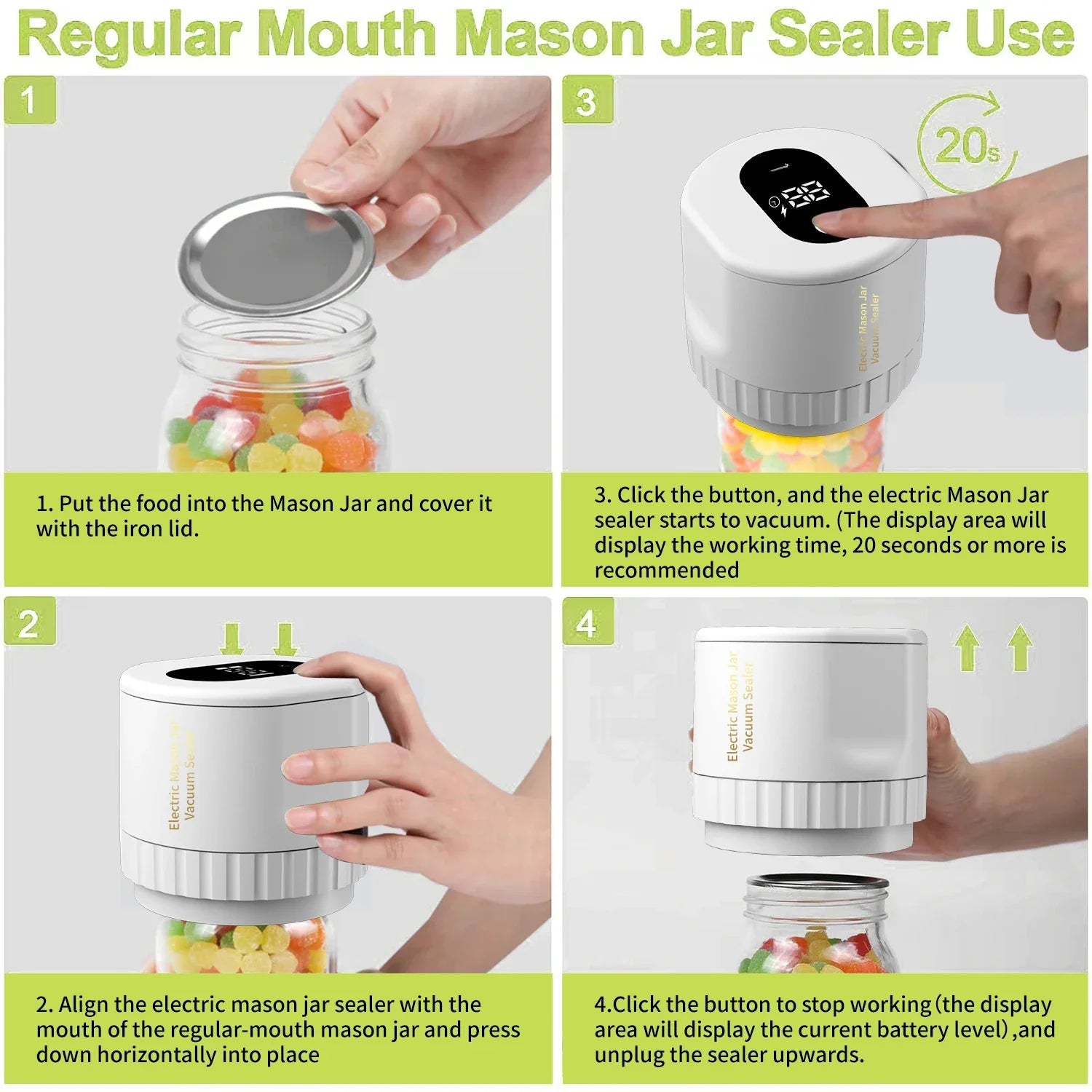 Divitex™ Electric Jar Vacuum Sealer