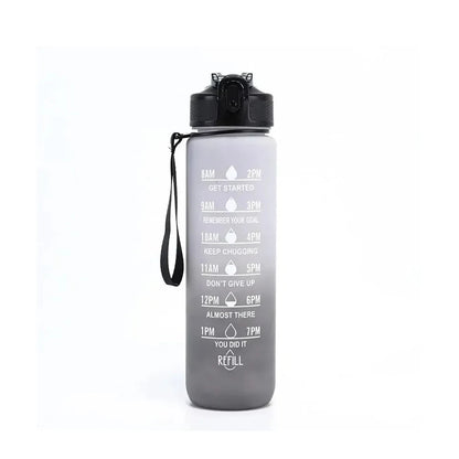 Motivational Drinking Water Bottle 1L with Time Marker