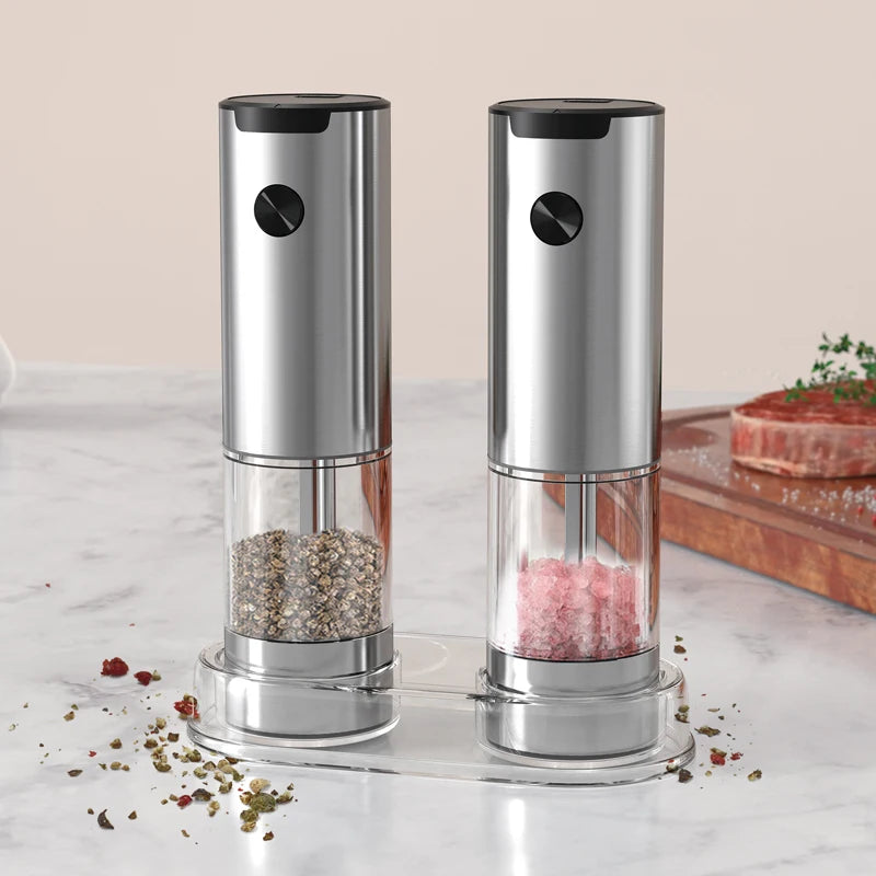 Smart Electric Salt and Pepper Grinder Set (2 pcs)