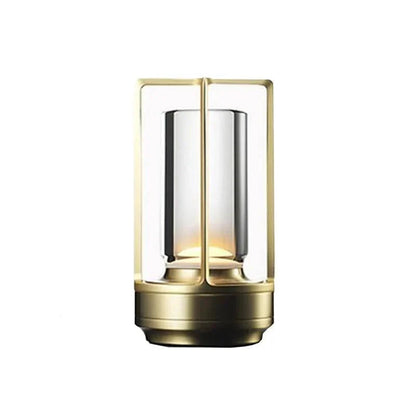 Divitex™ Rechargeable Crystal Lantern Lamp Gold