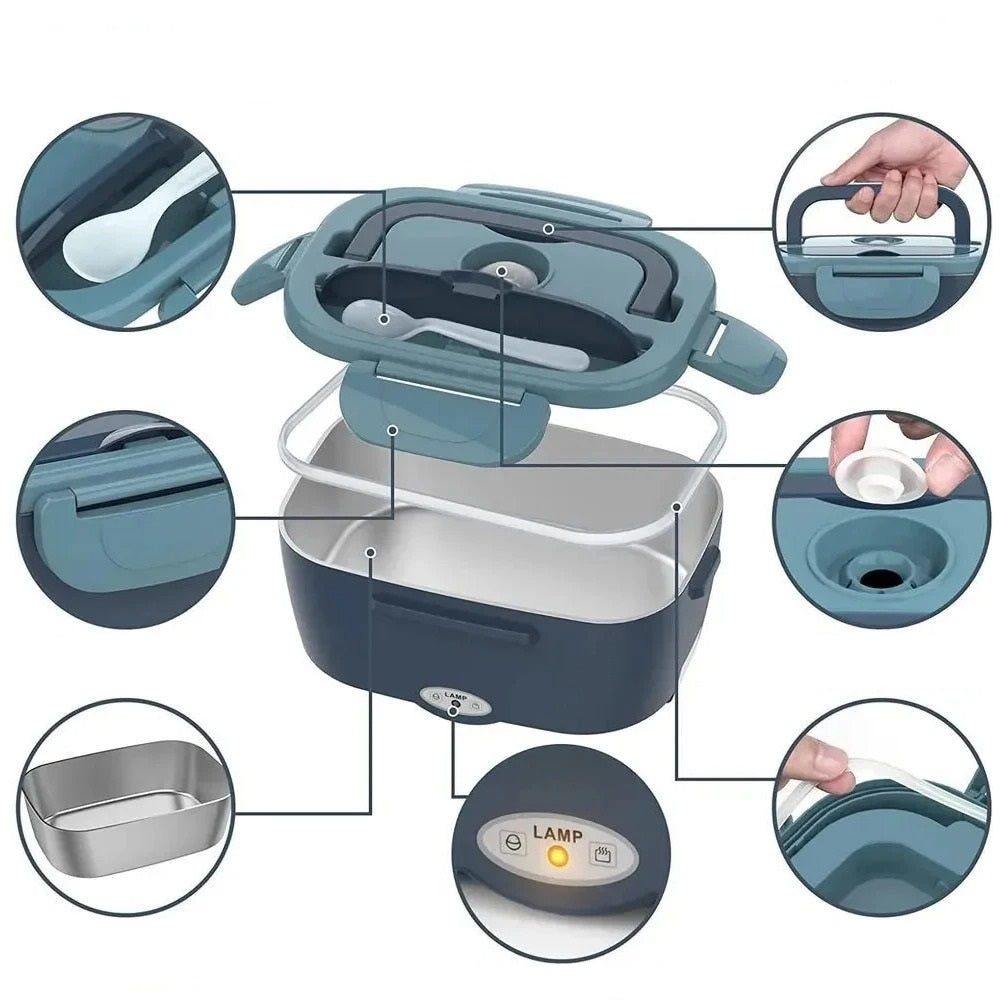 Electric Heating Lunch Box 1.5L – Portable & Leak-Proof